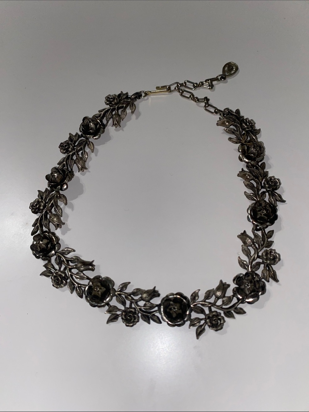 Floral Vine Silver Necklace - Women Jewelry